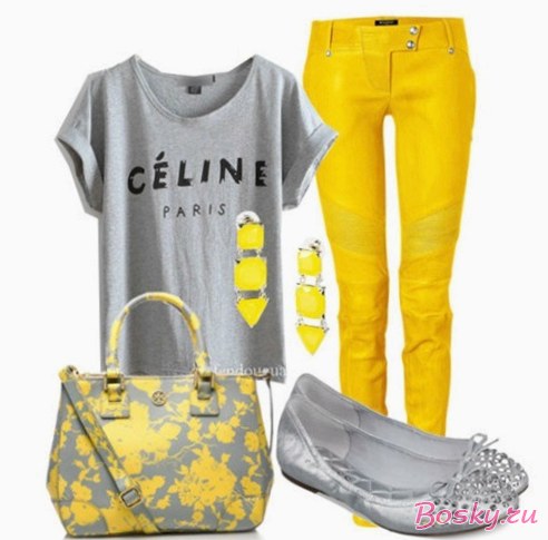 Джинсы и штаны жёлтого цвета — выбор настоящих модниц