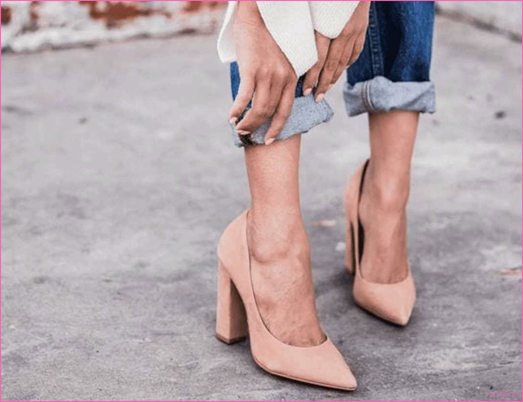 Бежевые туфли на каблуке: модные комбинации и тренды 2024 года