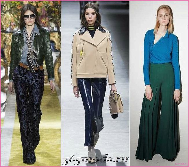 Модные брюки осень-зима 2022-2023: тренды и стильные модели