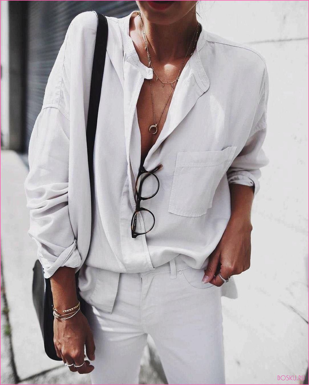 Как носить белую рубашку: 10 модных образов