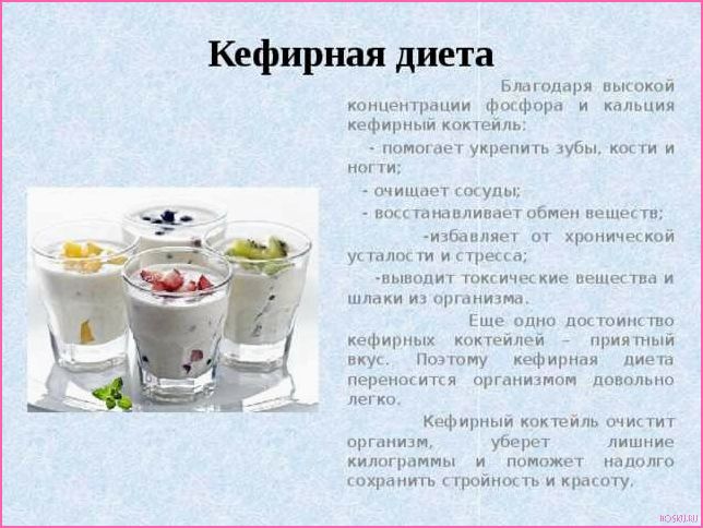 Кефирная диета: меню на неделю, рецепты и результаты